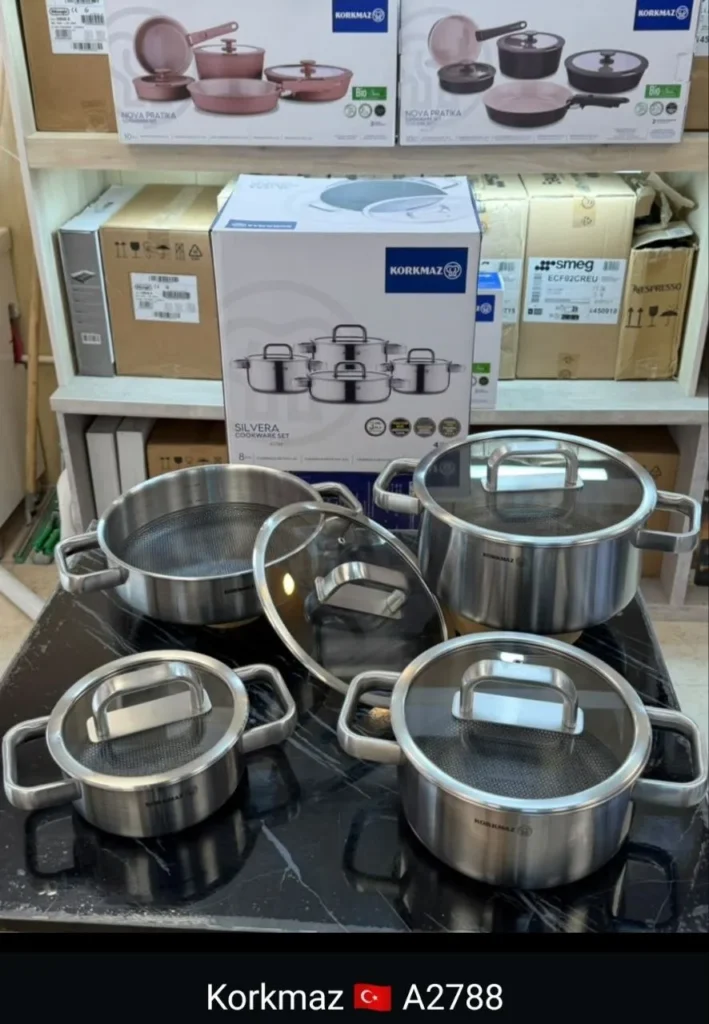 سرویس قابلمه ۸ پارچه کرکماز Silvera مدل A2788