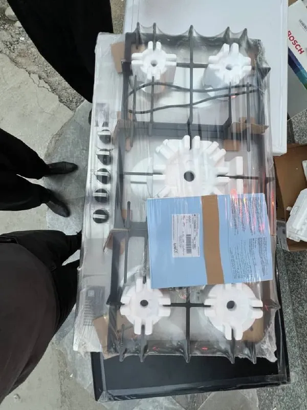 اجاق گاز صفحهای بوش PCR9A5B90 سری 6 پنج شعله